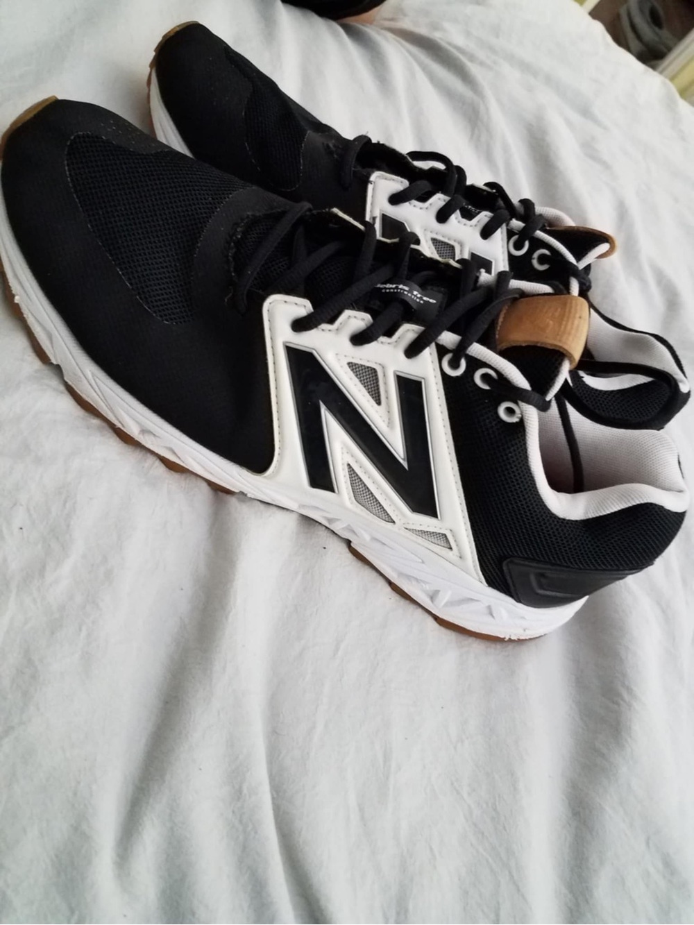 New Balance 3000v3 Baseball Turf Shoes Mens 13 Black White Softball Sneakers